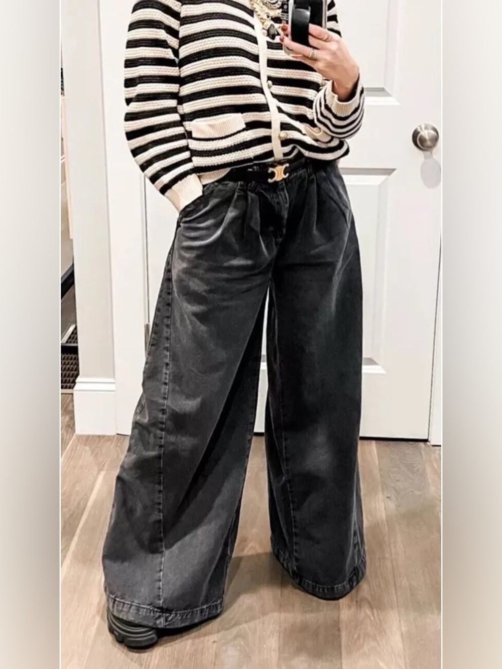 Free People Equinox Wide-Leg High Rise Jeans
